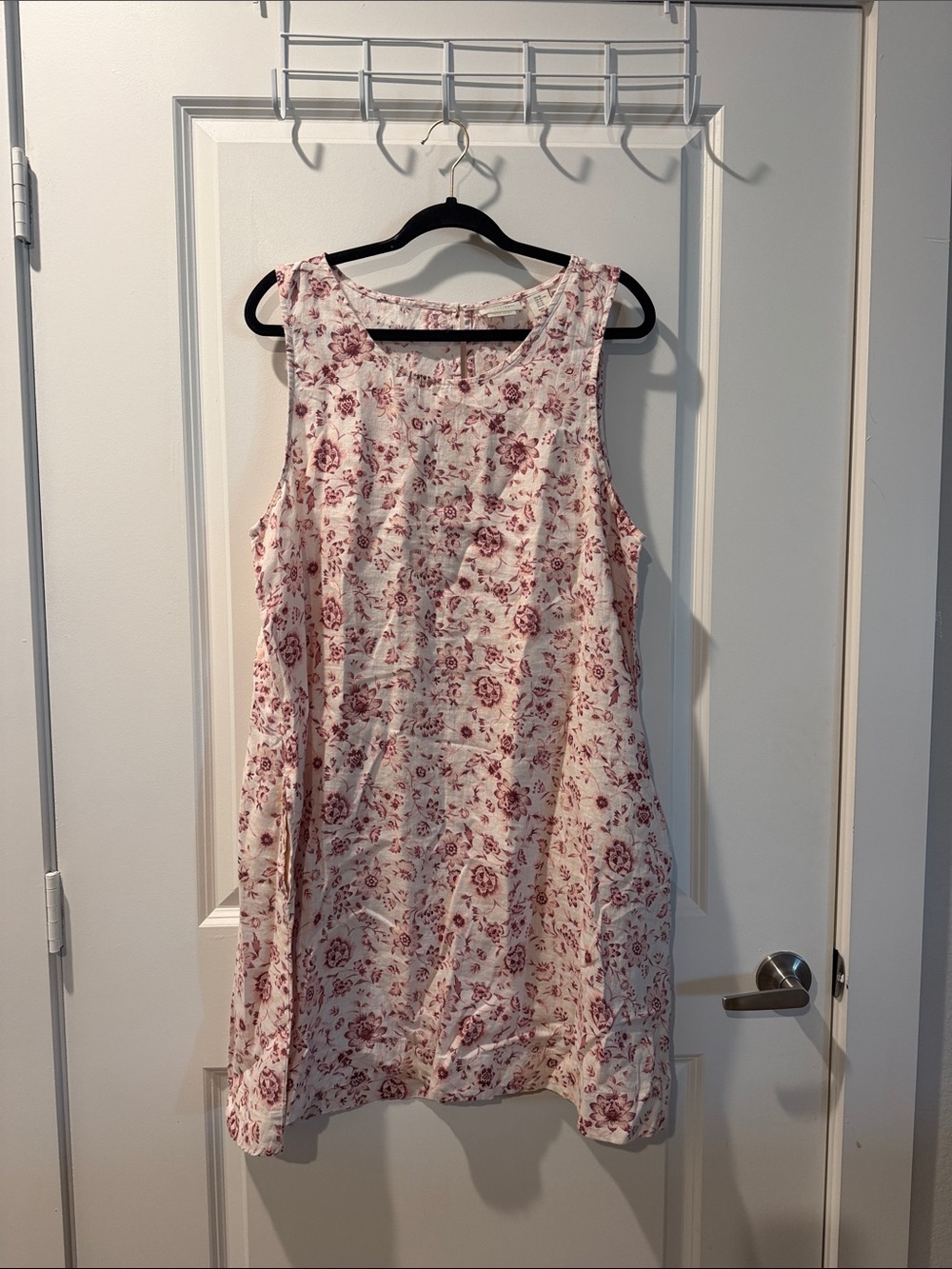 Haute Hippie Blush Floral Sleeveless Shift Dress